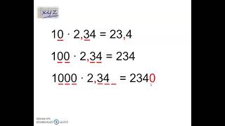 Kümnendmurru korrutamine järguühikuga 10 100 1000 [upl. by Viafore]