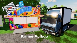 LS22 Kirmes Aufbau mit Reichlich Fahrgeschäften [upl. by Aziar]