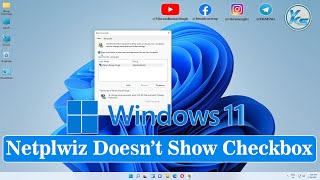 ✅ Netplwiz Doesnt Show Checkbox  Netplwiz Disable Password Windows 11 [upl. by Rodmur]