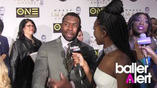 Baller Alert Trevante Rhodes Dishes on quotMoonlightquot And His Dating Life [upl. by Nosnor]