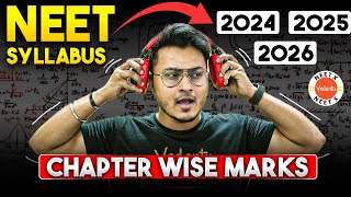 New Chapter Wise Weightage for NEET 2024  2026  NEET Syllabus  PCB Marks Distribution [upl. by Kemeny]