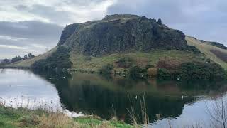 Hiking up to Arthurs Seat Summit  Edinburgh  Holyrood Park  Scotland  January 2024 [upl. by Enner257]