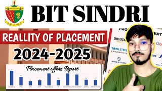 BIT SINDRI PLACEMENT REPORT 2024  Highest Package  Branch vs Placement 20242025📈 [upl. by Gnas537]