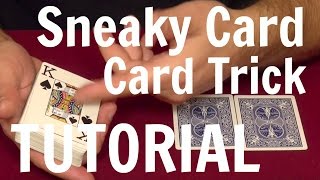 Sneaky Card Card Trick Tutorial  Card Magic Tricks Revealed [upl. by Ezarras]