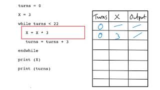 Trace tables tutorial GCSE Computer Science [upl. by Fawne]