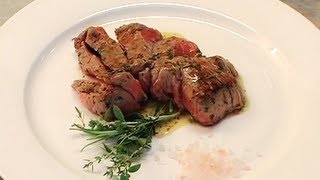 Ricette carne Tagliata di vitello al rosmarinouChefTV [upl. by Nelleus295]