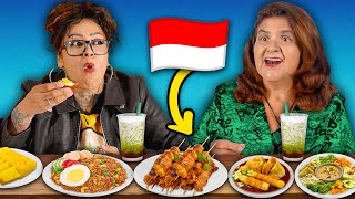 Mexican Moms try Indonesian food for the first time 🇮🇩 [upl. by Yarrum954]