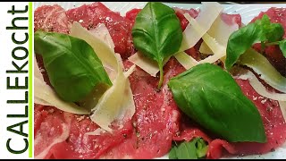 Perfektes Carpaccio schneiden klopfen und zubereiten  Rezept einfach mal selber machen [upl. by Oyr]