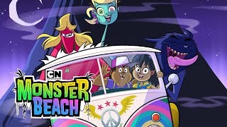 Theme Song Comparison  Nerds And Monsters  Monster Beach [upl. by Eenitsed]