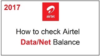 how to check airtel data balance [upl. by Dobson]