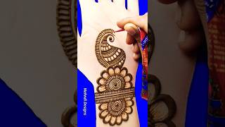 Easy Arabic mehndi designsimple front hand mehndi design mehndi mehndishorts mahendi [upl. by Jori]