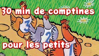 30 min de comptines pour les enfants et les petits 3 à 7 ans [upl. by Ardnuat]