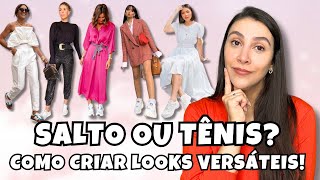 COMO CRIAR LOOKS VERSÁTEIS COM SALTO E TÊNIS  Isabela Martin [upl. by Hcab]