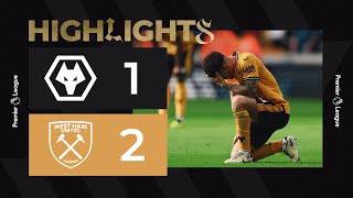 VAR rules out late Kilman equaliser  Wolves 12 West Ham  Highlights [upl. by Lahcsap893]