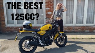 Yamaha XSR 125  FASTEST 125CC I RODE  CUSTOM APPORTUNITIES  REVIEW BY Tomboy a Bit [upl. by Kcirdor]