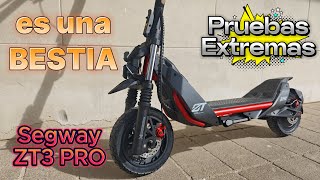 Segway ZT3 PRO 💥 Pruebas Extremas al PATINETE MÁS IMPRESIONANTE [upl. by Ariayek]