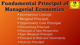 Fundamental Principal of Managerial Economics  Complete Analysis in HINDI [upl. by Muslim]