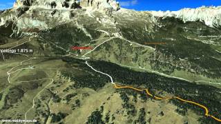 2015 3D Sellaronda MTB TOUR  senso antiorarioGegenuhrzeigersinncounterclockwise [upl. by Allets826]