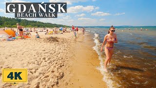 POLAND  GDAŃSK BRZEŹNO BEACH WALK 4K [upl. by Vitus]