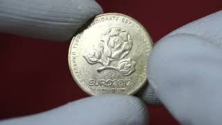 Гривня 2012 року EURO 2012  Гривна EURO 2012  EURO coin 2012  Pièce EURO 2012  Монета футбол [upl. by Meir]