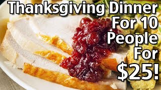 Thanksgiving Dinner for 10 people 25 Meals And Menus Ideas [upl. by Nede804]