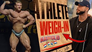 ARNOLD CLASSIC WEIGH IN AND MORE [upl. by Enomal]