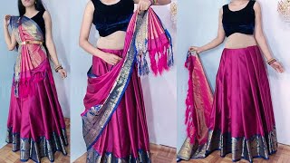 10 minute Saree draping with Vithya [upl. by Ardine]