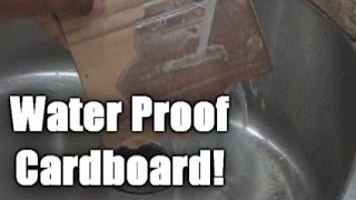 How to make cardboard waterproof [upl. by Alyar]