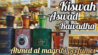 Latest Perfumes amp Attar By Ahmed Al Maghribi Kiswah Rawdha Aswad amp Aayah Review In Hindi [upl. by Murtha]