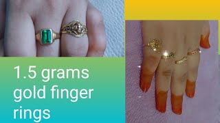 my gold finger rings collection 15 grams to 4 grams😍😍😍 [upl. by Utimer]