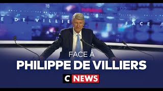 Face à Philippe de Villiers  22 septembre 2023 CNews [upl. by Bilicki]