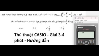 Toán 12 Xét các số thực dương xy thỏa mãn 2x2y24log2022⁡2x2y [upl. by Aineval]