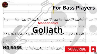 Monophonics  Goliath 5 String Play Along Tabs Bass Cover [upl. by Coffin]