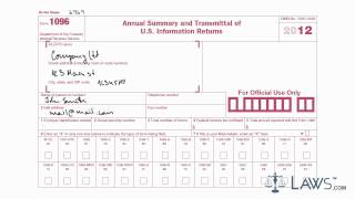 Learn How to Fill the Form 1096 Annual Summary And Transmittal Of US Information Return [upl. by Ardried]