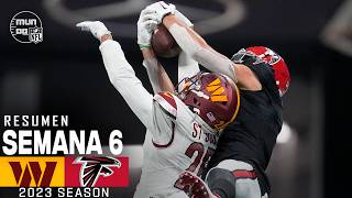 Washington Commanders vs Atlanta Falcons  Semana 6 NFL 2023  NFL Highlights Resumen en español [upl. by Nylasej983]