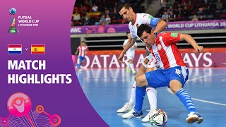 Paraguay v Spain  FIFA Futsal World Cup 2021  Match Highlights [upl. by Attenhoj898]