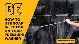 How to use the soap injector on your pressure washer [upl. by Nihi503]