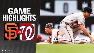 Giants vs Nationals Game Highlights 8824  MLB Highlights [upl. by Beatrix]