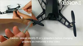 Kudrone propeller changing [upl. by Adnerak]