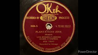 Plantation Joys  Luis Russells Heebie Jeebie Stompers [upl. by Lachman]