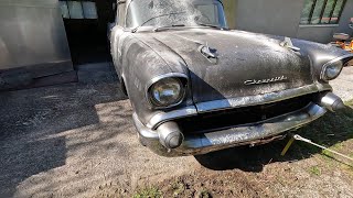 Forgotten 1957 Chevy  Will it Run and Drive After 30 Years [upl. by Atteiluj39]