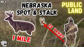 INTENSE Nebraska SPOT amp STALK Hunt  1 MILE to 25 YARDS  NE 2024 Ep 1 [upl. by Airlee390]