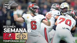 Tampa Bay Buccaneers vs New Orleans Saints  Semana 6  NFL 2024  Highlights Resumen en español [upl. by Menard376]