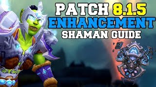 Enhancement Shaman PvE Guide 815  Talents amp Rotation  World of Warcraft Battle for Azeroth [upl. by Celie714]