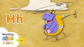 Hoppo the Hippo 🦛 Letter H 🔤 Learning Letters  Kids Cartoons [upl. by Nelak594]