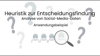 Analyse von sozial Media Daten  Heuristik zur Entscheidungsfindung [upl. by Liamaj]