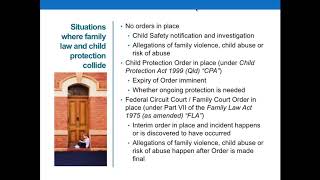 The interrelationship between family law and child protection [upl. by Antsirhc]