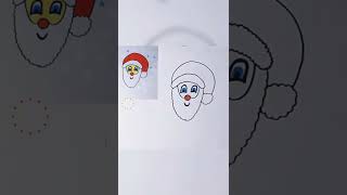 Come disegnare e colorare Babbo Natale ornamenti natalizi facili e divertenti per bambini [upl. by Tilden309]