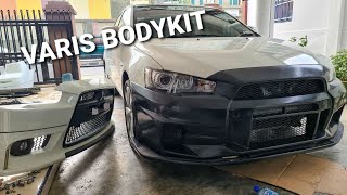 Full Varis Evo X Bodykit Install On Mitsubishi Lancer GTE [upl. by Ynove541]