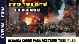 Ucrania Corre a Sabotear El Tren Ruso Súper Tren Blindado De Rusia Entró en Ucrania [upl. by Kerrie]